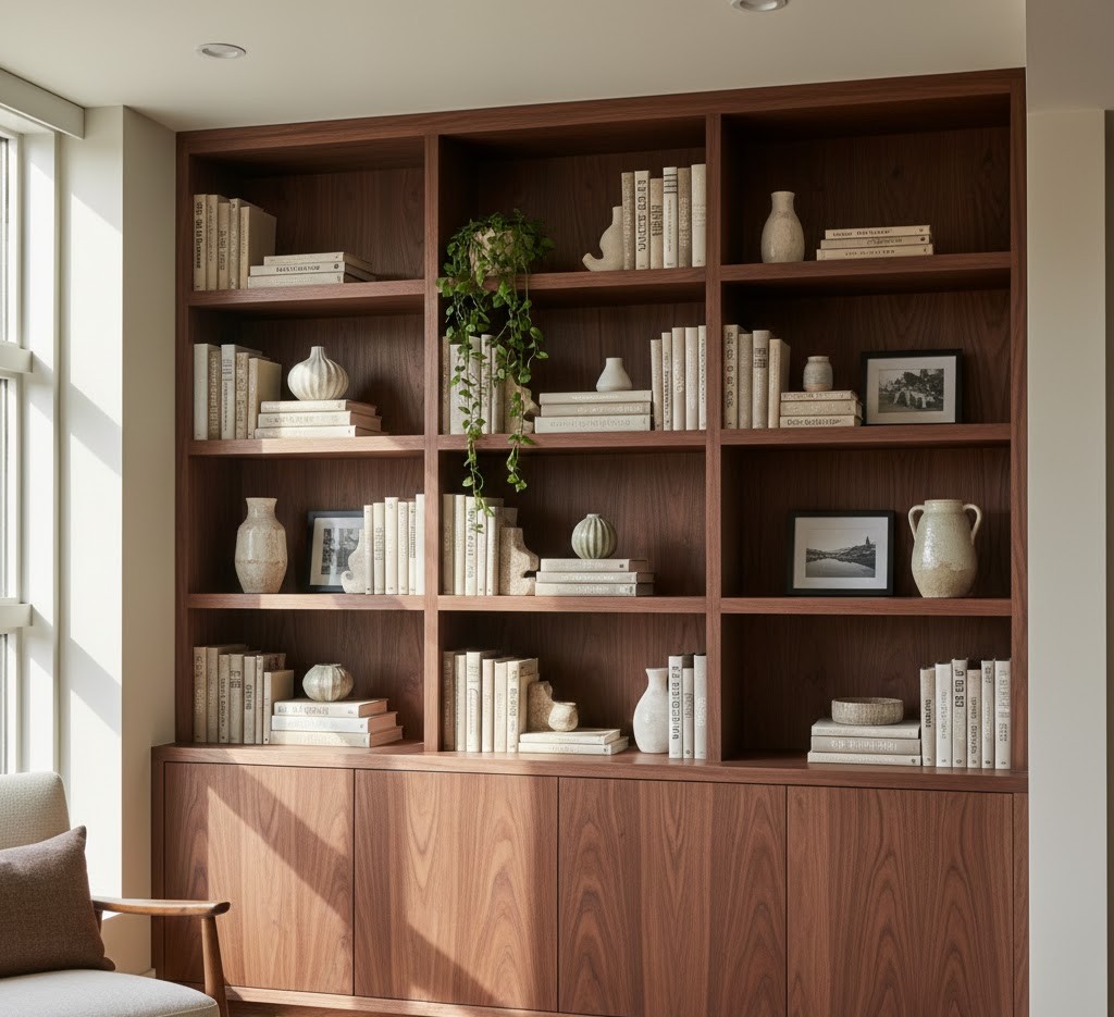 Walnut bookshelf