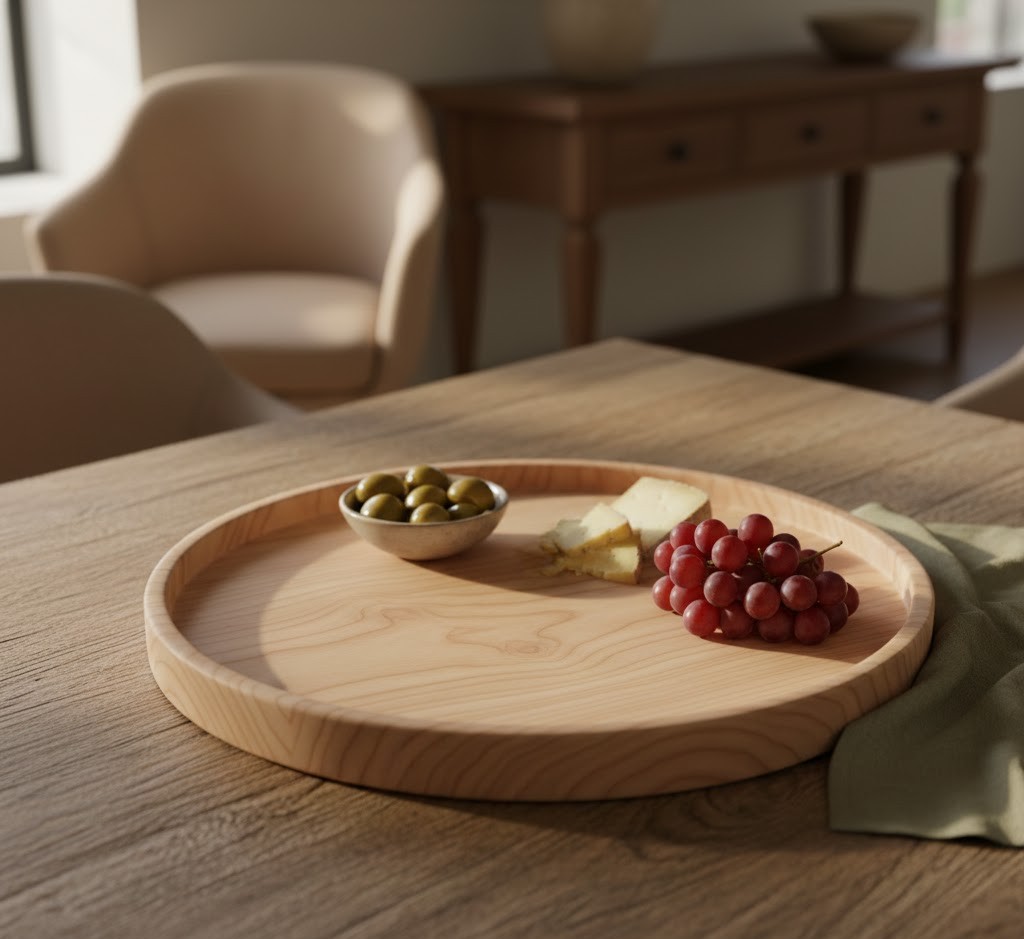 Maple serving tray