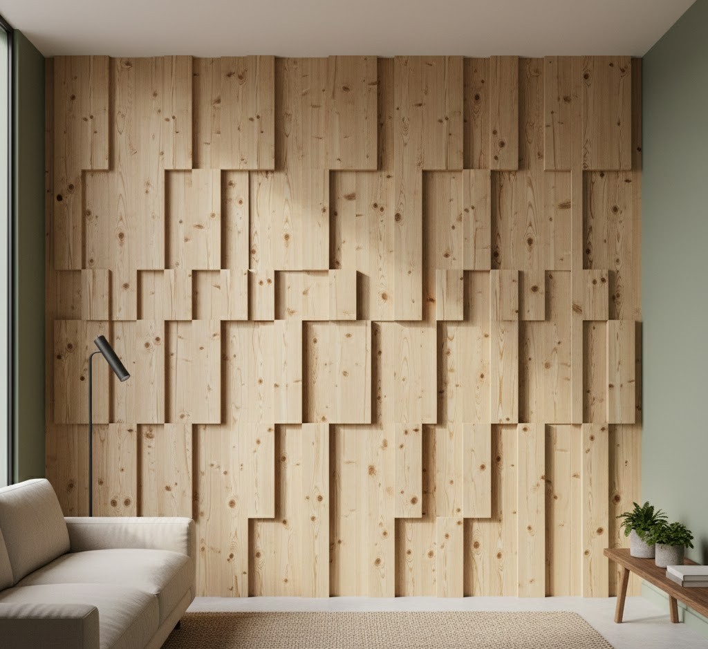 Pine wall panel